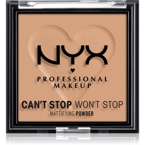 NYX Professional Makeup Can&amp;#039;t Stop Won&amp;#039;t Stop Mattifying Powder matirajući puder nijansa 06 Tan 6 g Slike