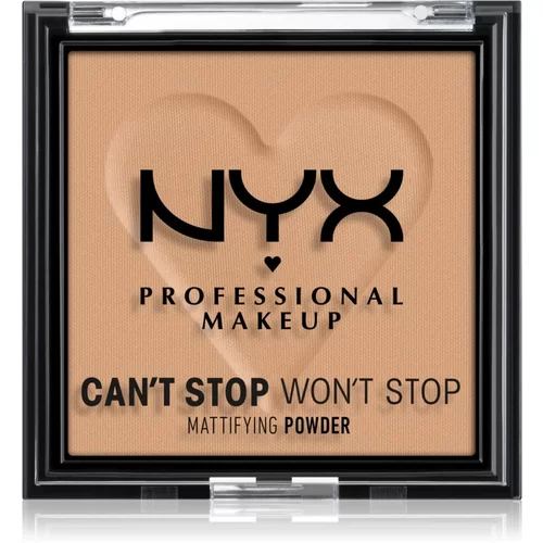 NYX Professional Makeup Can't Stop Won't Stop Mattifying Powder matirajući puder nijansa 06 Tan 6 g