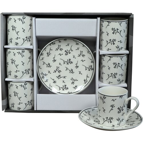 Sigma Set &amp;scaron;olja za kafu, porcelan, 120ml 6/1 (Beli/CV) YK120C-8874 Slike