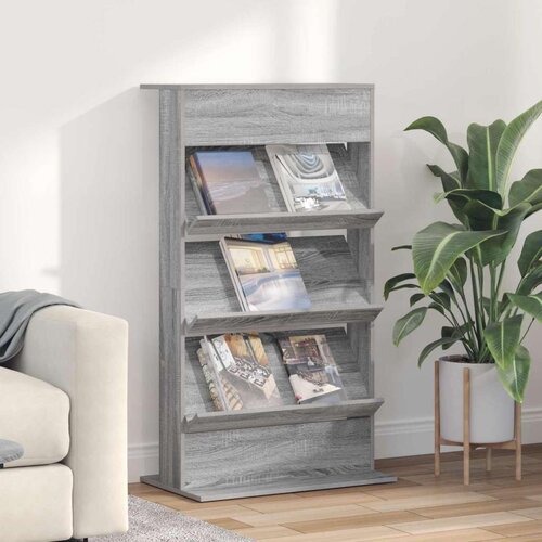  Polica za časopise s policom Siva Sonoma 70 x 41 x 126 cm Cijene
