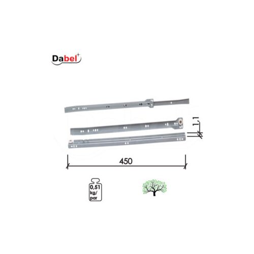 Dabel klizač fioka KL5100 Bela 450/1,1mm Q 3304108 Slike