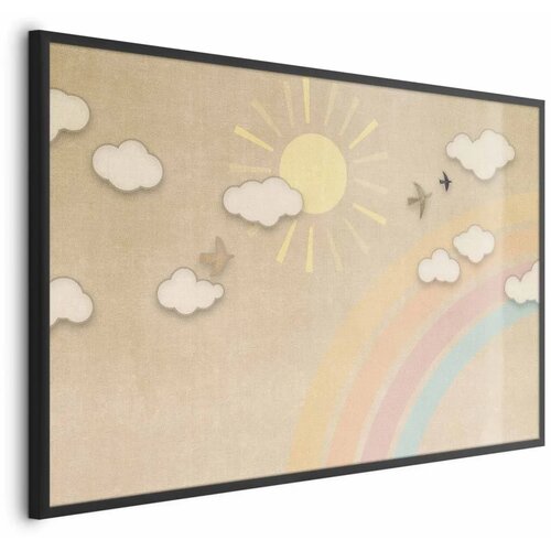  Plakat - Rainbow Day 42x29.7 Crni okvir Cene