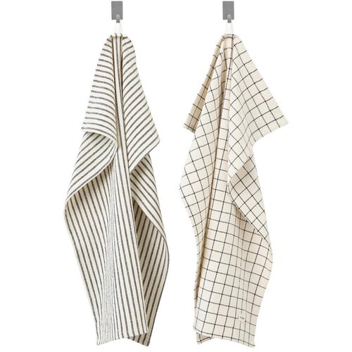 M&amp;ouml;max Set Kuhinjskih Krp Theo, Črna, Bela, 2x Ca. 50/70 Cm Slike