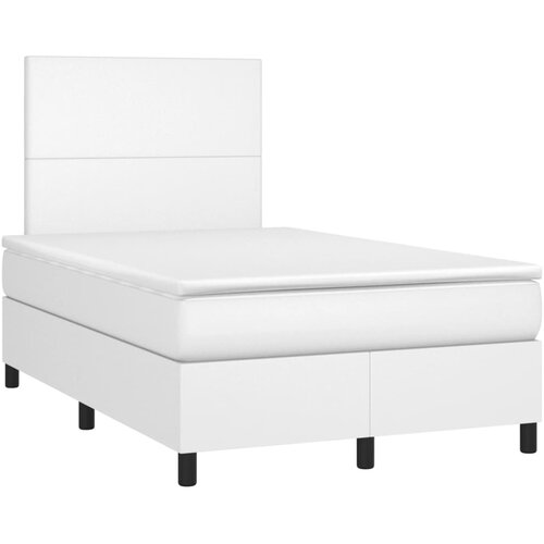 vidaXL Krevet box spring s madracem bijeli 120x190 cm od umjetne kože Cijene