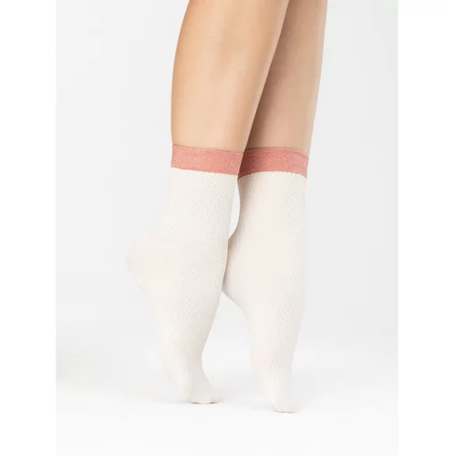 Fiore Biscuitt 60 Den Ecru-Pink socks