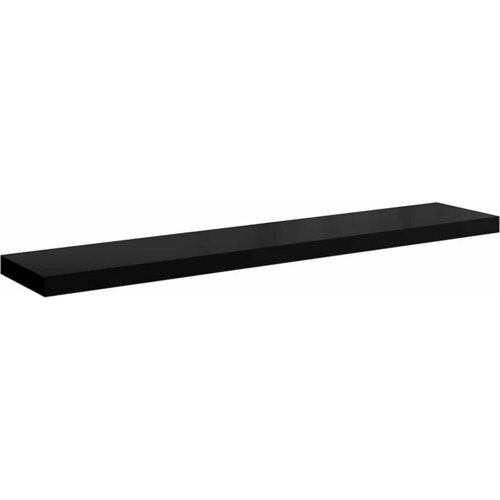  Plutajuće zidne police 2 kom sjajne crne 120x23,5x3,8 cm MDF Slike