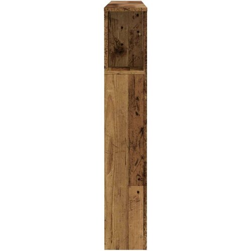 VidaXL Uzglavni ormarić staro drvo 140x18,5x102,5 cm konstruirano drvo Slike