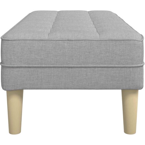  Klupa s jastukom Oblačnosiva 113 x 57 x 39 cm tkanina Slike