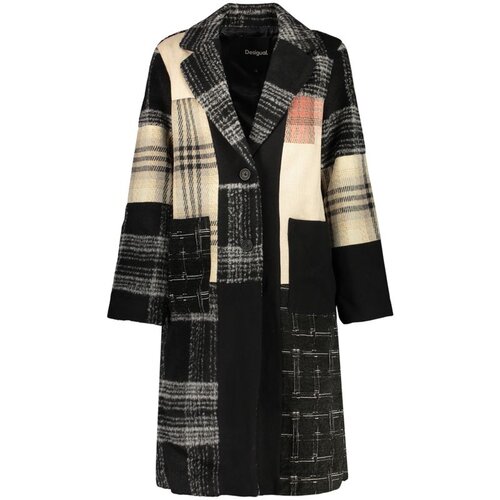 Desigual Pla&amp;scaron;či COAT_PARCHES 26WWEW23 Črna Slike