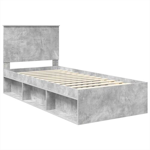  Okvir za krevet Beton 90 x 200 cm Čvrsto borovo drvo Slike