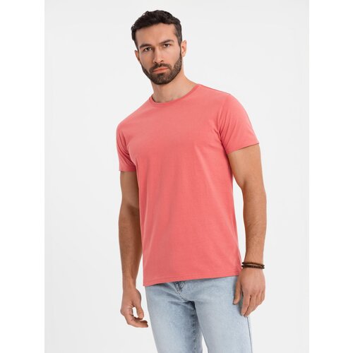 Ombre BASIC men's classic cotton T-shirt - coral Cijene