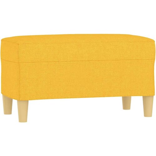  Klupa Svjetložuta 70 x 35 x 41 cm od tkanine Slike