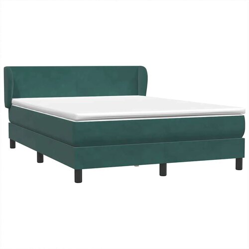 Box Spring krevet s madracem tamno zeleni 160x220 cm bar&amp;scaron;un Slike