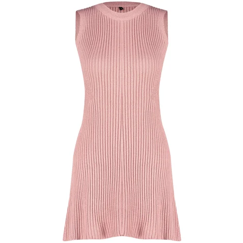 Trendyol Pink Mini Knitwear Viral Dress