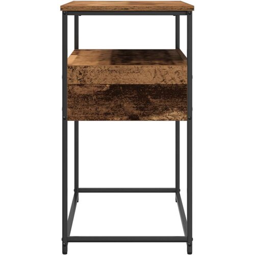 VidaXL Konzolni stol Staro drvo Drvo, Metal 75 x 40 x 75 cm Ekstra visok Slike