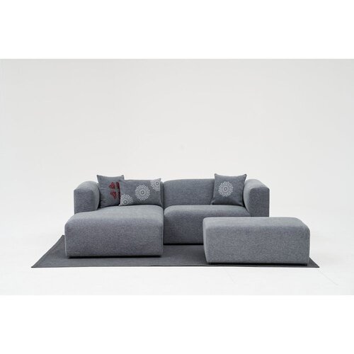 Atelier Del Sofa Kutna garnitura, Linden Mini Left - Grey Slike