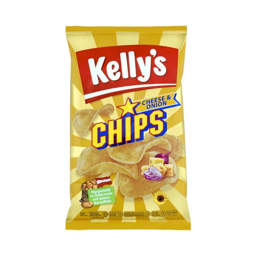 Kelly's Chips Cheese & Onion - 150 g