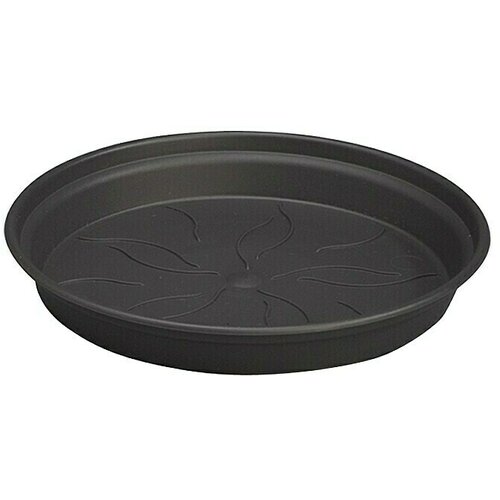 ELHO Green Basics Podložak za teglu za cvijeće (Vanjska dimenzija (ø x V): 25 x 4 cm, Plastika, Crne boje) Cijene