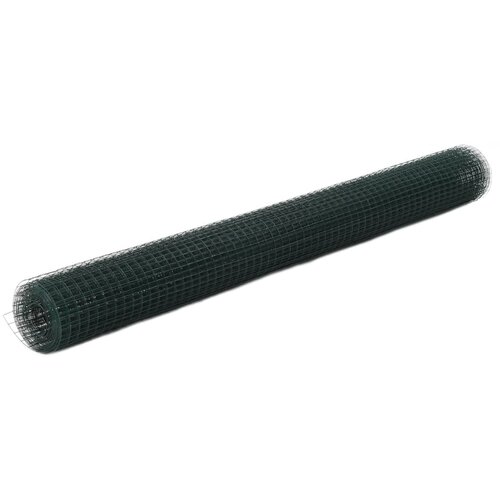 vidaXL Žična mreža za ograjo jeklo s PVC oblogo 10x1,5 m zelena Cene