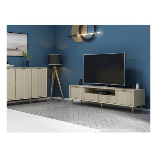 Hanah home TV komoda Luxe, 180x45x35 cm, boja pijeska Slike