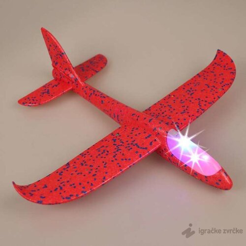 avion od stiropora igračka - sa led svetlima (bez kablova) Slike