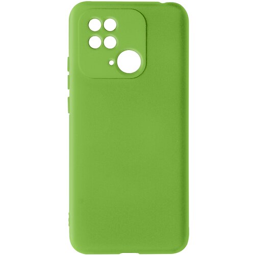 AVIZAR Poltrdi silikonski ovitek Xiaomi Redmi 10C z mehkim zakljuckom na dotik - zelen, (20632154) Cene
