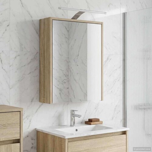 Kopalniška ogledalna omara Sonoma hrast 43 x 16 x 62.5 cm, (5000232889) Cene