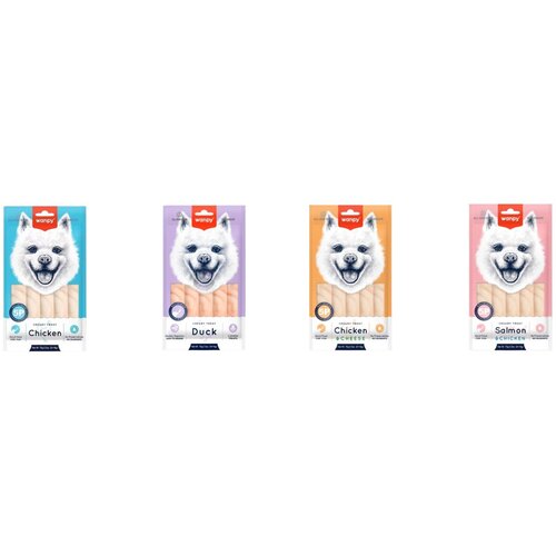 WANPY Dog Creamy Treats for dogs - Chicken 5x14g Cene