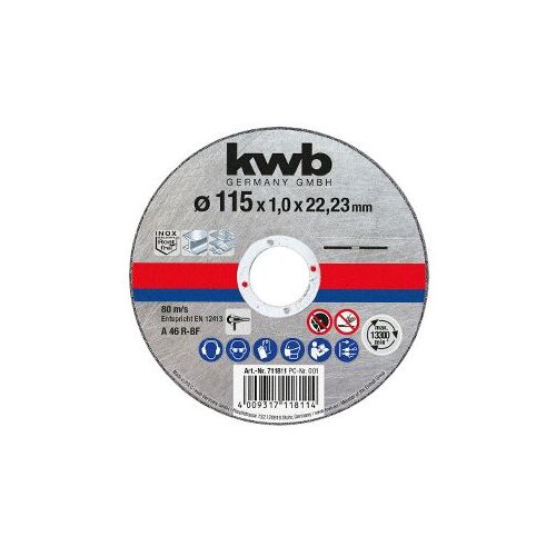  Ploča rezna za metal/inox 115x1mm KWB Cene