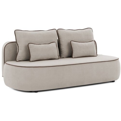 Ropez Smeđa/smeđe-siva bar&amp;scaron;unasti sklopiva/s prostorom za odlaganje sofa 210 cm Saga &amp;ndash; Slike