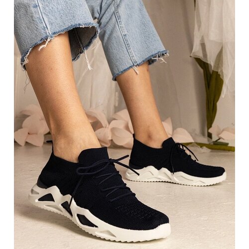D/CEO UR/CEO Navy women&amp;#039;s sneakers with sock-like upper Miyana Slike