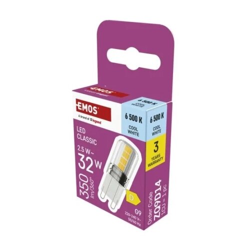 Emos zq9d14 Led sijalica classic jc 2,5w(32w) 350lm g9 cw ( 3767 ) Cene