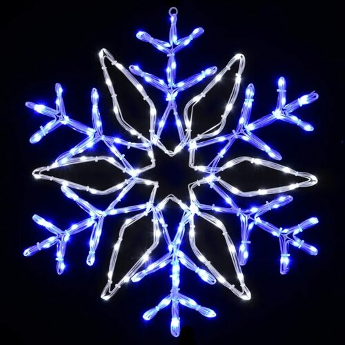  Božićne lampice u obliku pahulja LOVIISA 140 LED lampica - Hladna bijela i plava Slike
