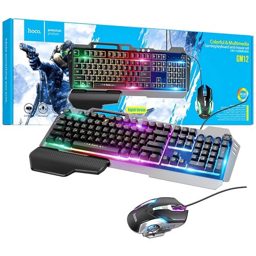 Hoco. Tipkovnica+mi&amp;scaron;, gaming set, RGB... Slike