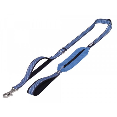 Nobby kalea nastavljiv povodec, moder - 140 - 180 cm 15 mm Slike