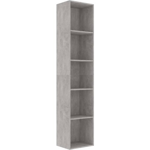 Maison Chic Knjižna omara - Knjižni regal betonsko siva 40x30x189 cm iverna plo&amp;scaron;ča, (21724712) Slike
