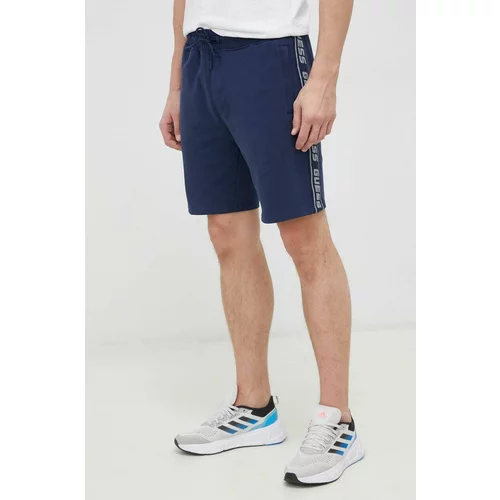 Guess Kratke hlače moški, mornarsko modra barva