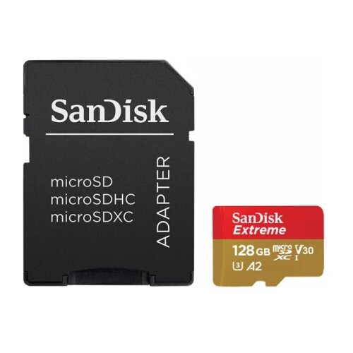 San Disk Memorijska kartica Extreme microSDXC, A2, V30, U3 128GB Cene