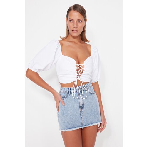 Trendyol Blouse - Ecru - Fitted Slike