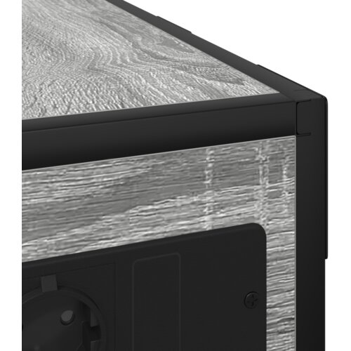 vidaXL Nočna omarica Siva sonoma 41.5 x 26 x 60.5 cm Konstruiran les Cene