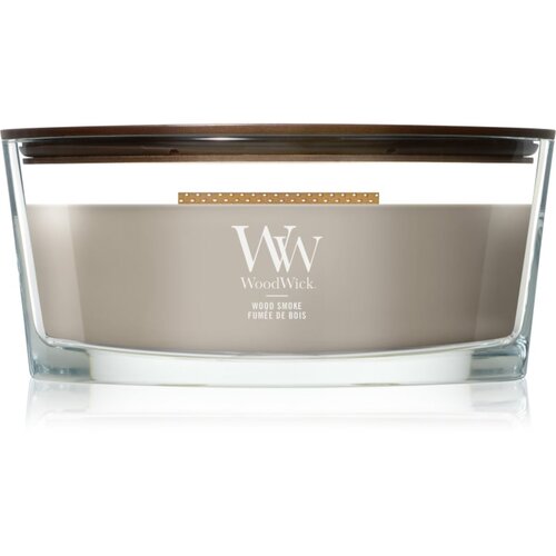 WoodWick Wood Smoke mirisna svijeća s drvenim fitiljem 453.6 g Slike