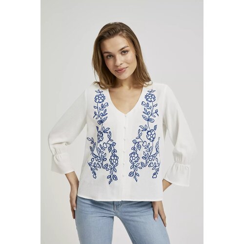 Moodo Women's shirt with pattern - white Cene