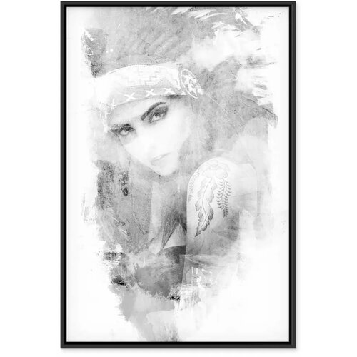  Slika - Ethnic Look (1 Part) Vertical 80x120 U crnom drvenom okviru Slike
