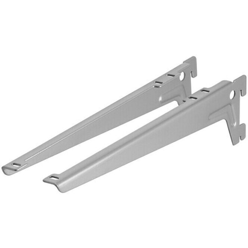 DOLLE Zidna konzola za policu (Duljina: 230 mm, Opteretivost: 65 kg, Siva, 2 Kom.) Slike