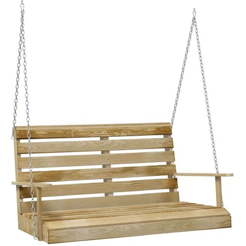 VidaXL Klupa za ljuljanje 110 cm od impregnirane borovine Slike