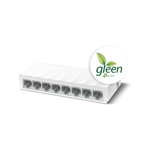 Tp-link 8 portni LS1008 TP-Link LiteWave 8-Port 10/100Mbps Desktop , 8 10/100Mbps RJ45 Ports, Desktop Plastic Case, Green Ethernet technology Slike