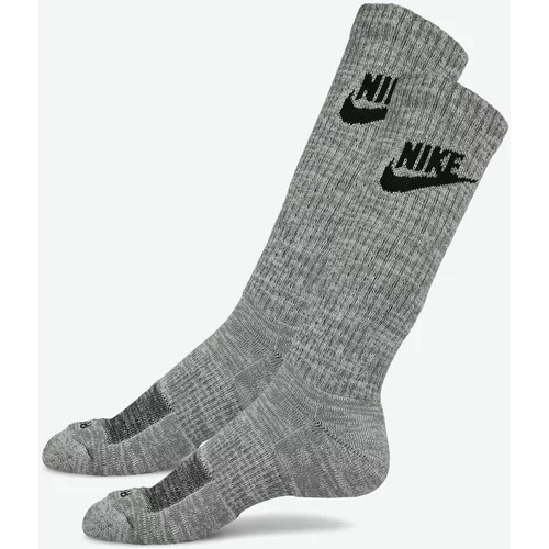 Nike Nogavice siva / črna