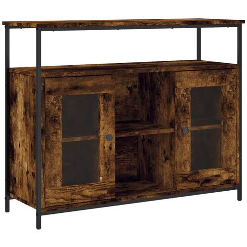 Maison Chic Komoda - Predalnik dimljeni hrast 100x35x80 cm inženirski les, (21718131) Slike