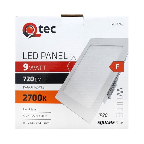  LED ugradna svetiljka QTEC LED/9W/230V 2700K Slike