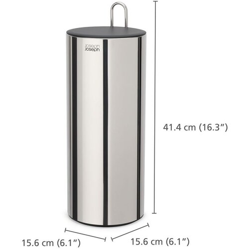 Joseph Joseph Metalni držač za WC papir u srebrnoj boji Luxe &amp;ndash; Slike